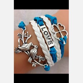 Armbnd -  Blue LoveBirds