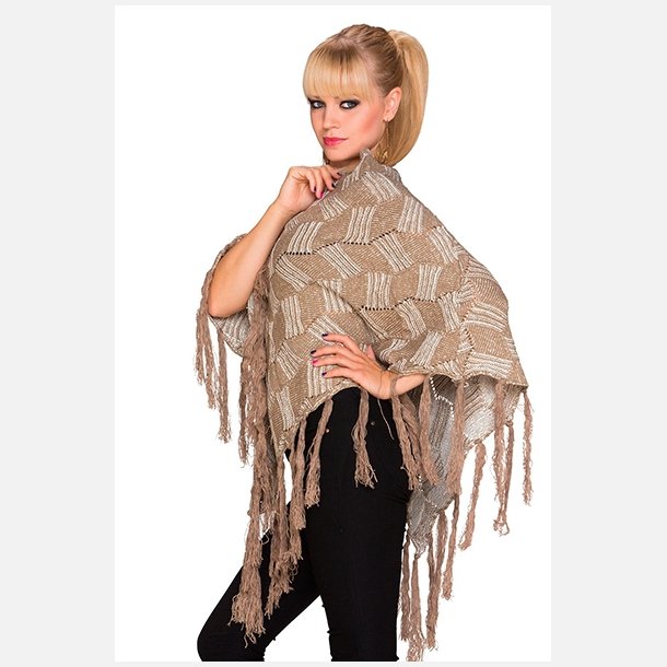 Beige Poncho