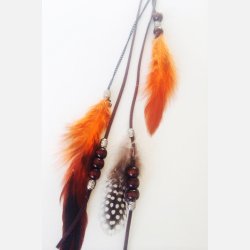 Fjer p Clips - Orange