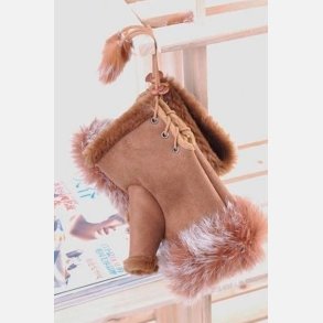 Handsker med pels Lys Brun